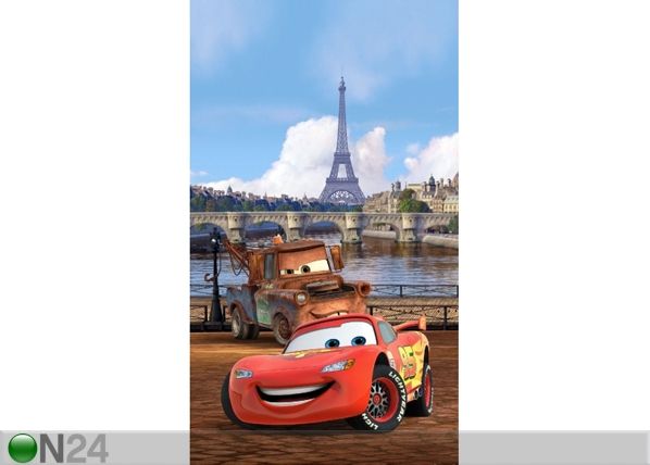 Pimendav fotokardin Disney cars Paris 140x245cm