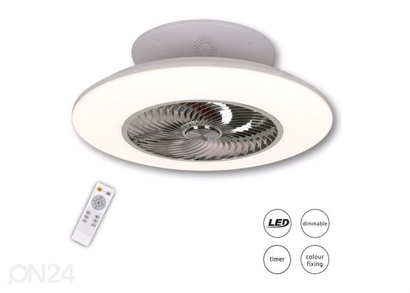 Ventilaatoriga lamp Skyler LED 40 W + pult