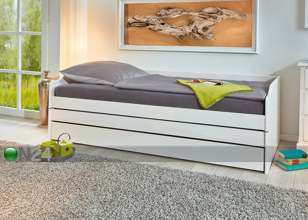 3-kohaline voodi Lotar 90x190 cm suurendatud