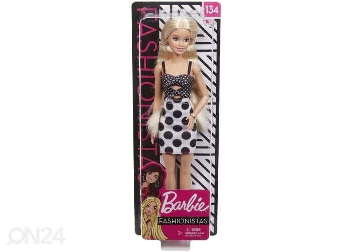 Barbie Fashionistas nukk mummulise kleidiga suurendatud