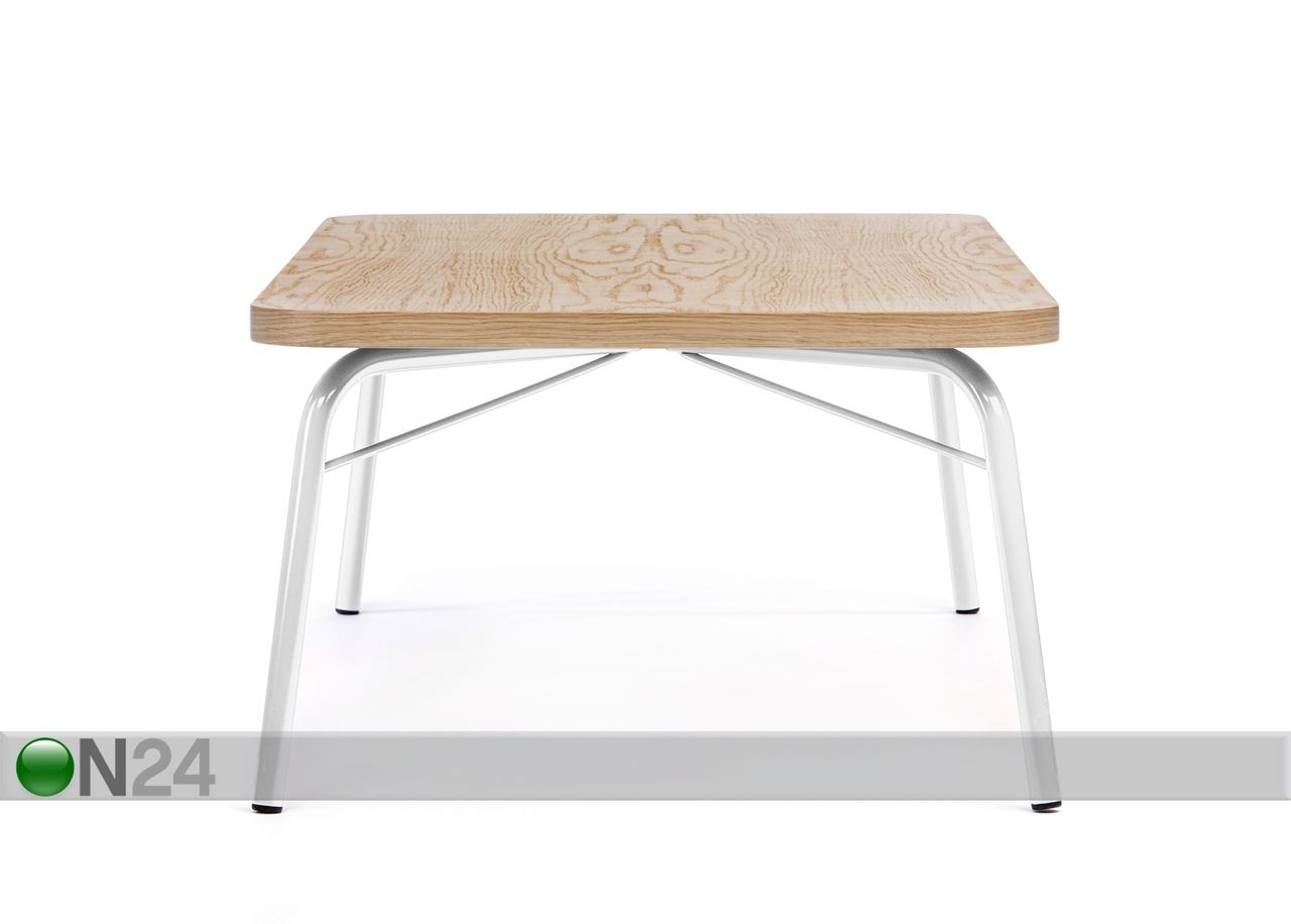 Diivanilaud Ashburn Coffee Table Oak-white 125x65 cm suurendatud