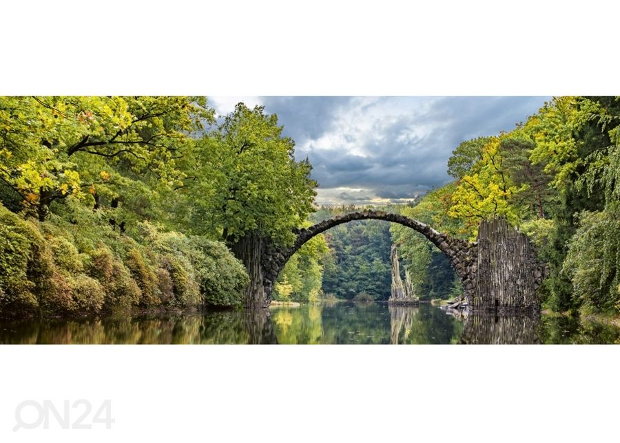 Fliis fototapeet Arch bridge 150x250 cm suurendatud