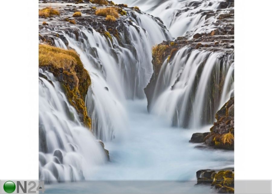 Fliis fototapeet Bruarfoss waterfall in Iceland suurendatud