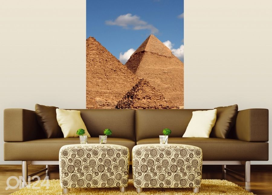 Fliis fototapeet Egypt pyramid 150x250 cm suurendatud