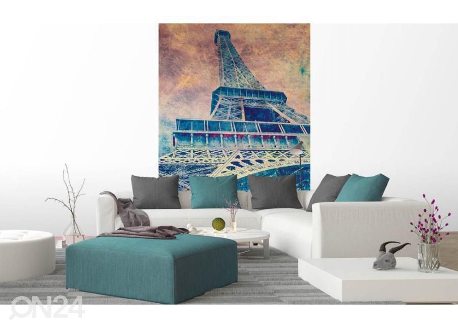 Fliis fototapeet Eiffel Tower Abstract I 150x250 cm suurendatud