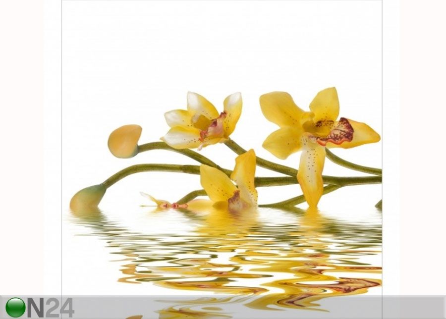 Fliis fototapeet Saffron Orchid Waters suurendatud