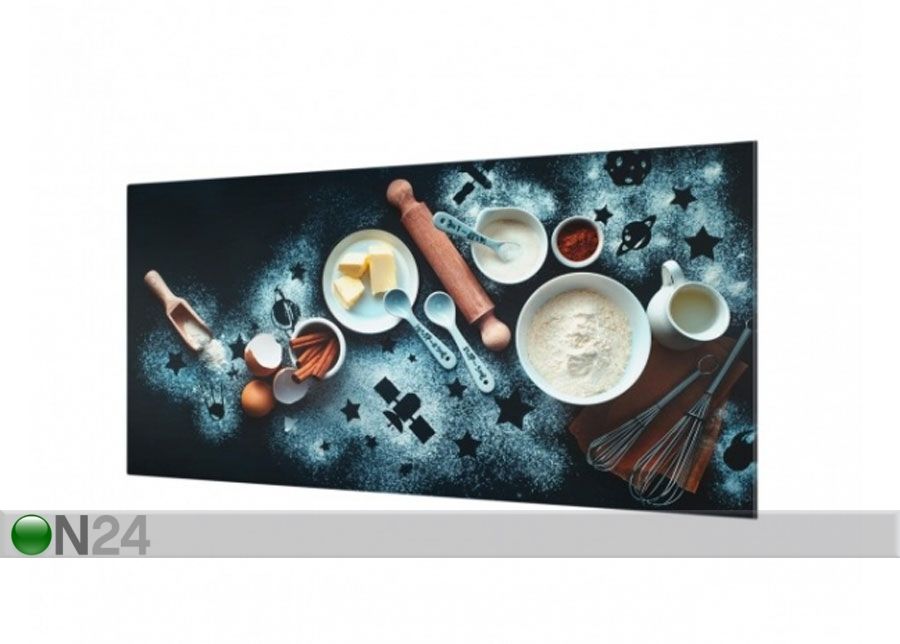 Fotoklaas, köögi tagasein Baking For Stargazers 40x100 cm suurendatud