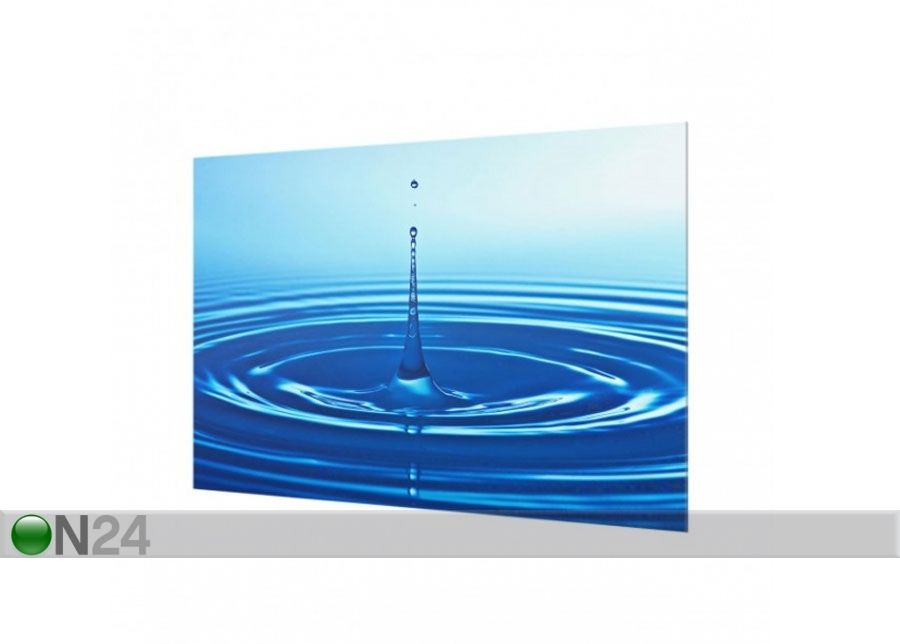 Fotoklaas, köögi tagasein Drop With Waves 40x60 cm suurendatud