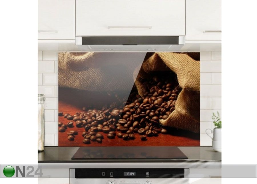 Fotoklaas, köögi tagasein Dulcet Coffee 40x60 cm suurendatud