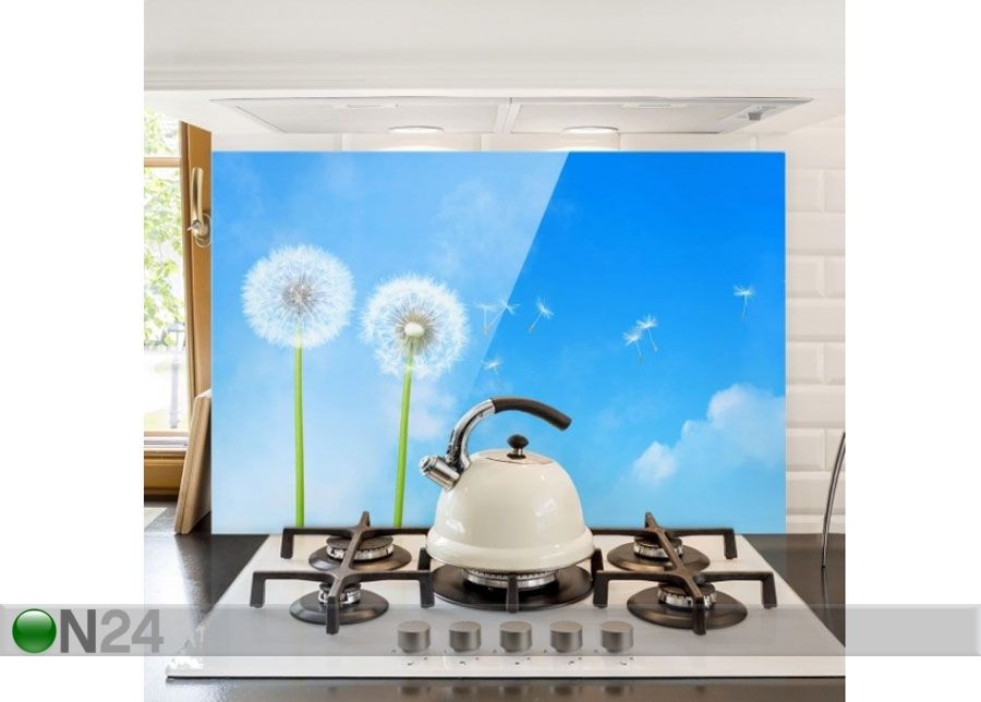Fotoklaas, köögi tagasein Flying Seeds 40x60 cm suurendatud