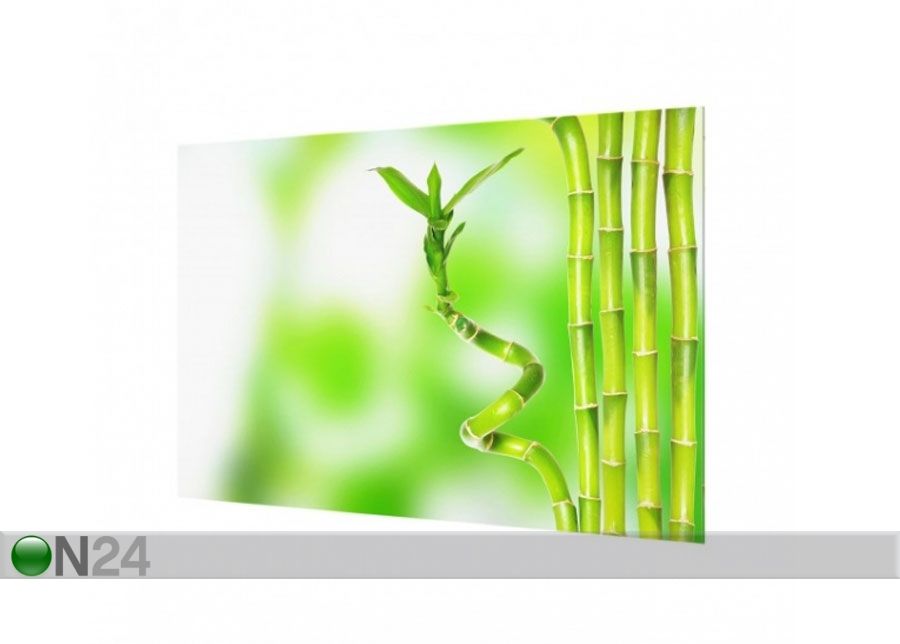 Fotoklaas, köögi tagasein Green bamboo 11, 40x60 cm suurendatud