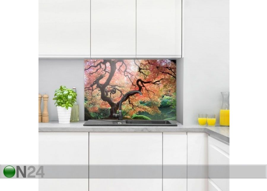 Fotoklaas, köögi tagasein Japanese Garden 50x125 cm suurendatud