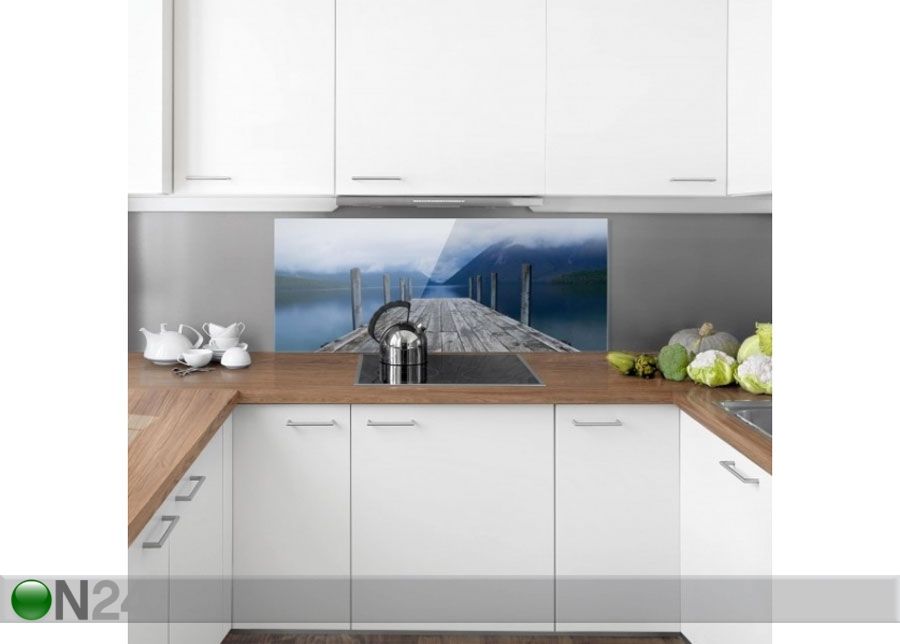 Fotoklaas, köögi tagasein Nelson Lakes National Park New Zealand 40x100 cm suurendatud