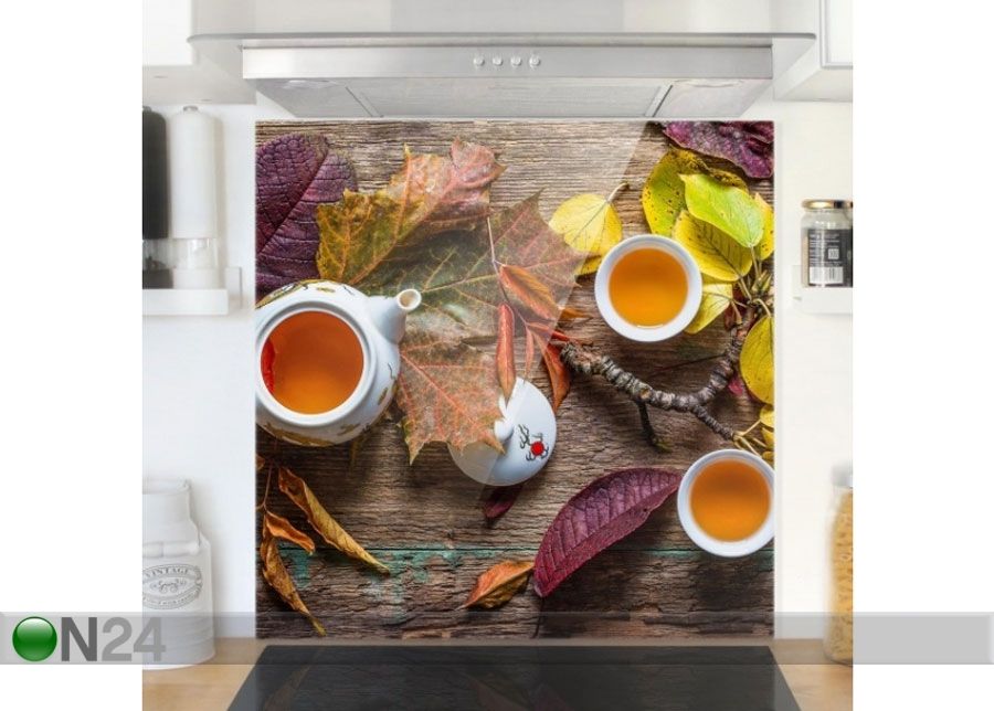 Fotoklaas, köögi tagasein Tea In September 40x60 cm suurendatud