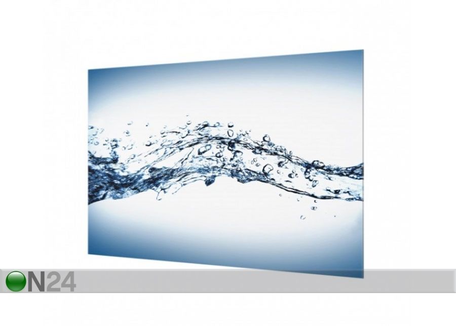 Fotoklaas, köögi tagasein Water Splash 40x100 cm suurendatud