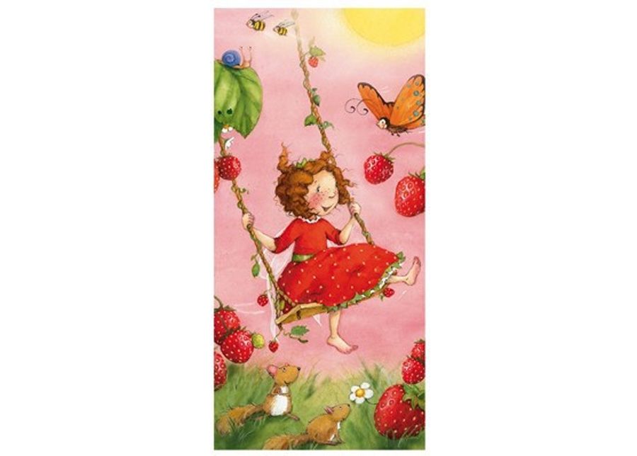 Fototapeet Strawberry Fairy - Treeswing 100x210cm suurendatud