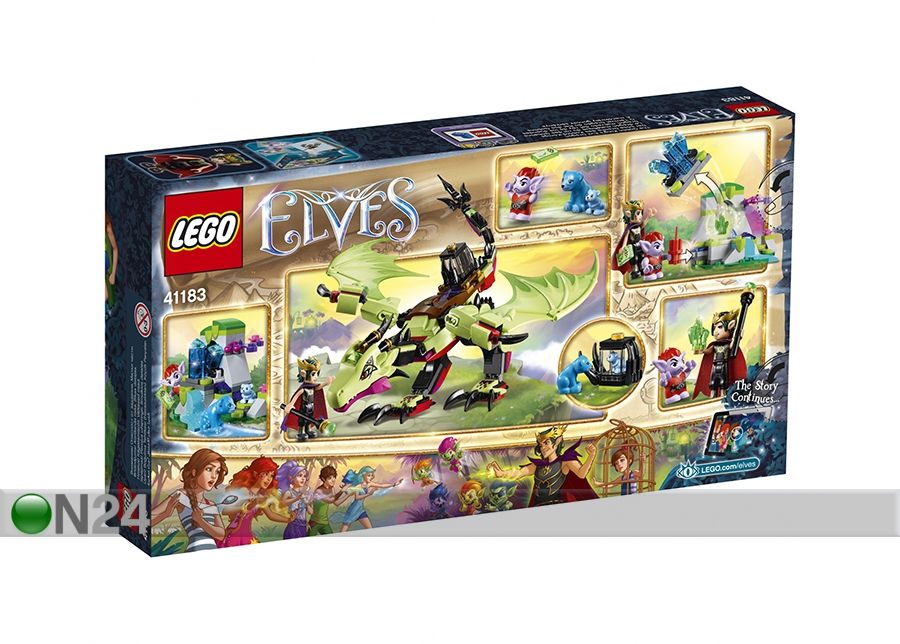 Goblinite kuninga kuri draakon Lego Elves suurendatud