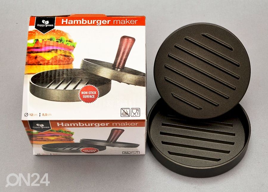 Hamburgeri kotleti vorm suurendatud
