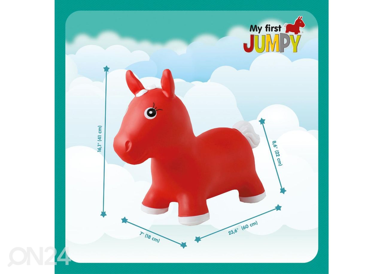 Hüppeloom Jumpy Hobune Gerardo's Toys kollane suurendatud