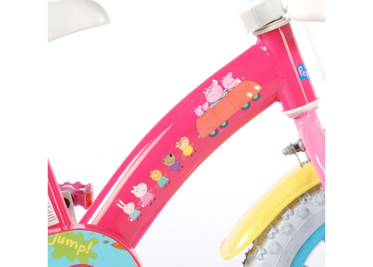 Jalgratas tüdrukutele Peppa Pig 12 tolli suurendatud