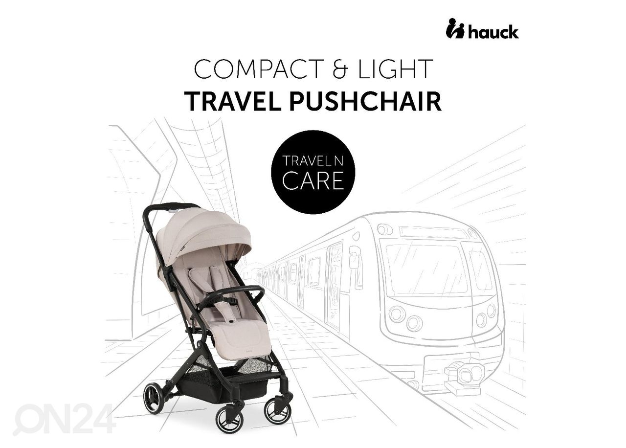Jalutuskäru Hauck Comfort Travel N Care suurendatud