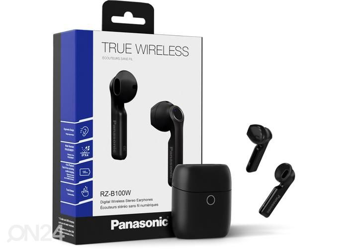 Juhtmevabad kõrvaklapid TWS Panasonic, must suurendatud