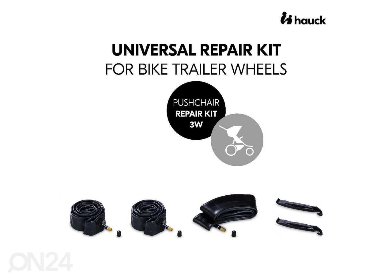 Käruratta sisekummide paranduskomplekt Hauck Repair Kit 3W suurendatud