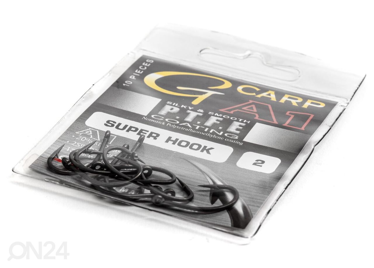 Konks Gamakatsu A1 G-Carp Super Hook Teflon s2 10 tk suurendatud