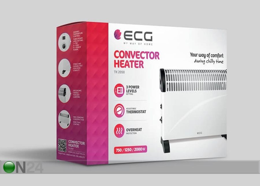 Konvektor ECG 2000 W suurendatud