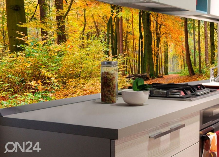 Köögi tagasein Autumn Forest 180x60 cm suurendatud