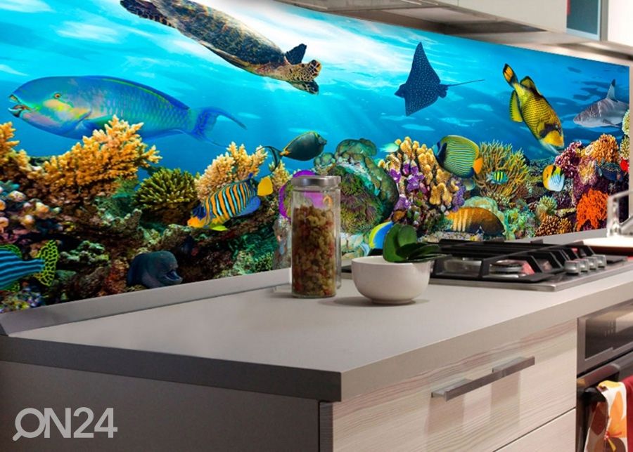 Köögi tagasein Fish 180x60 cm suurendatud