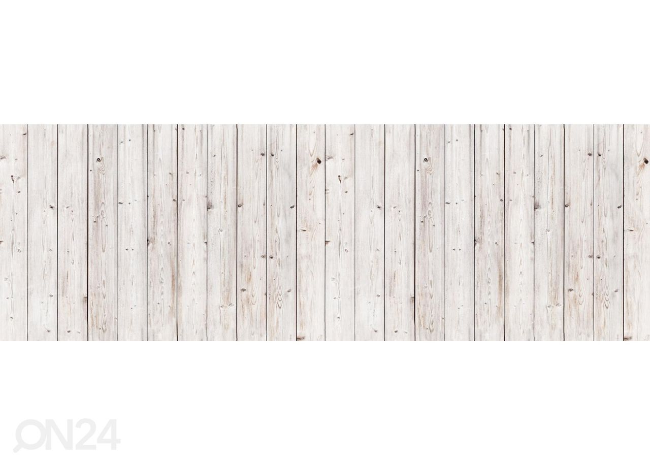 Köögi tagasein Old white wooden wall 180x60 cm suurendatud