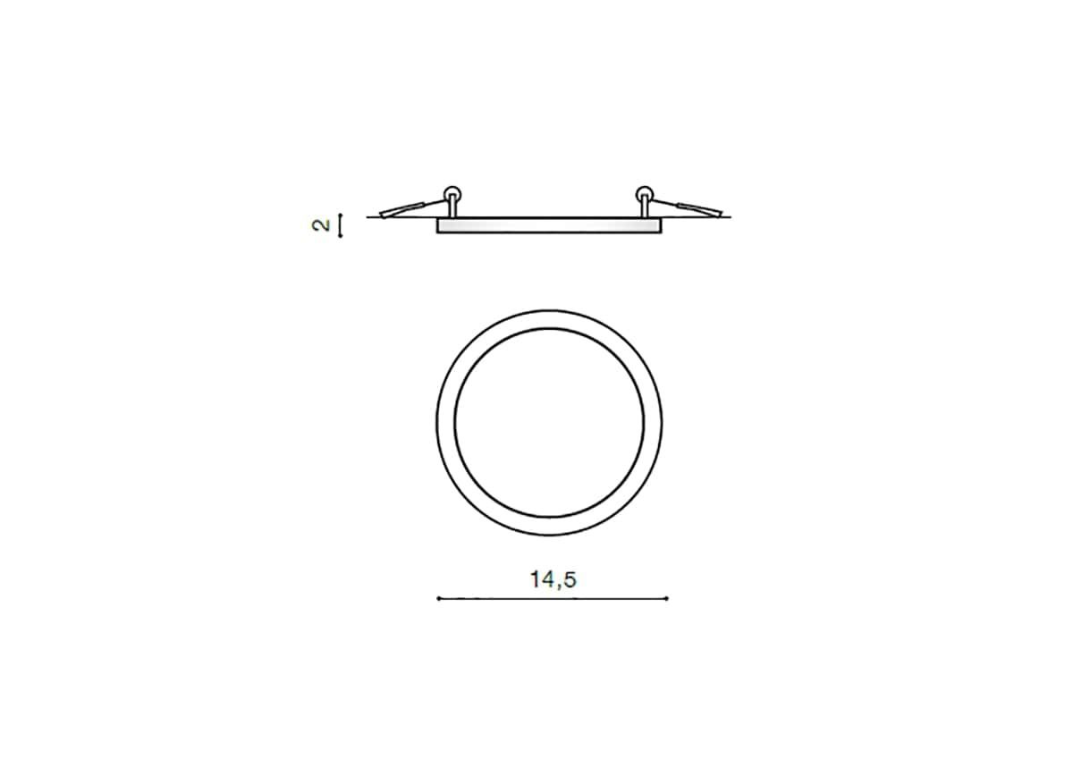 Laevalgusti Slim round 15 (3000K) suurendatud