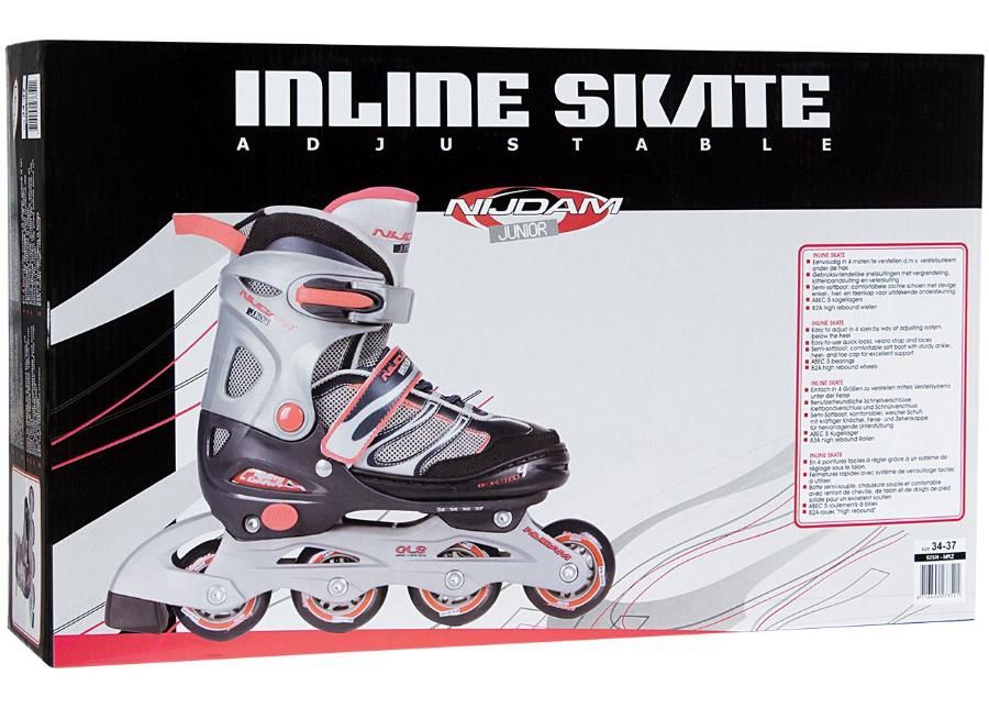 Laste Rulluisud Inline Skates Adjustable Semi-Softboot Nijdam suurendatud