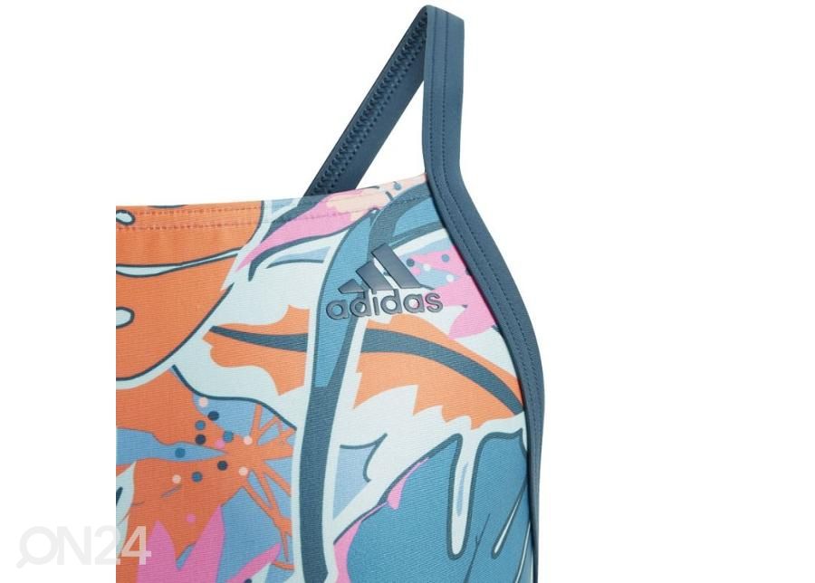 Laste ujumistrikoo Adidas Girls Sports Graphic Swimsuit suurendatud