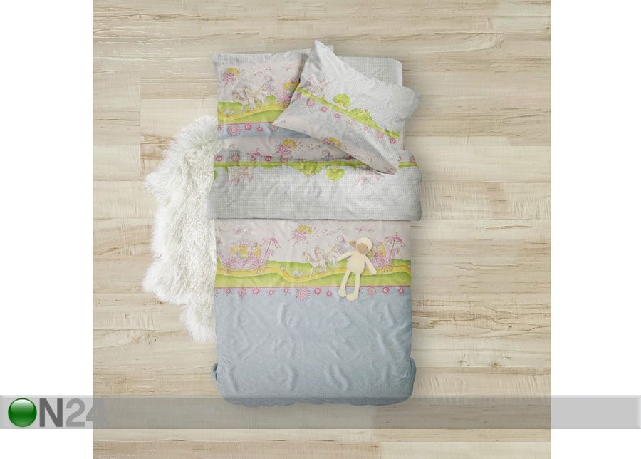 Laste voodipesukomplekt Princess 110x140 cm suurendatud