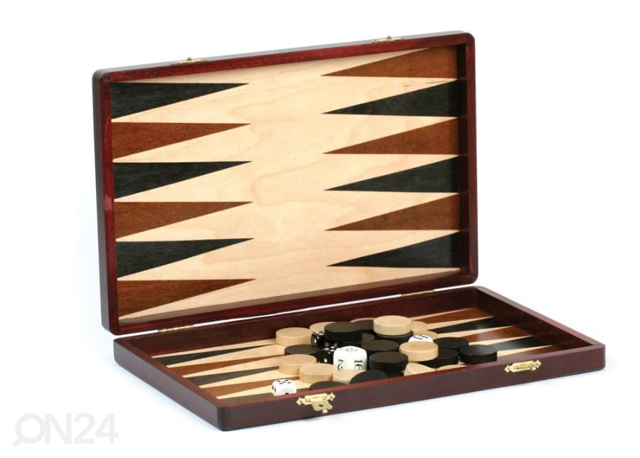 Lauamäng Backgammon 34x40x2 cm suurendatud
