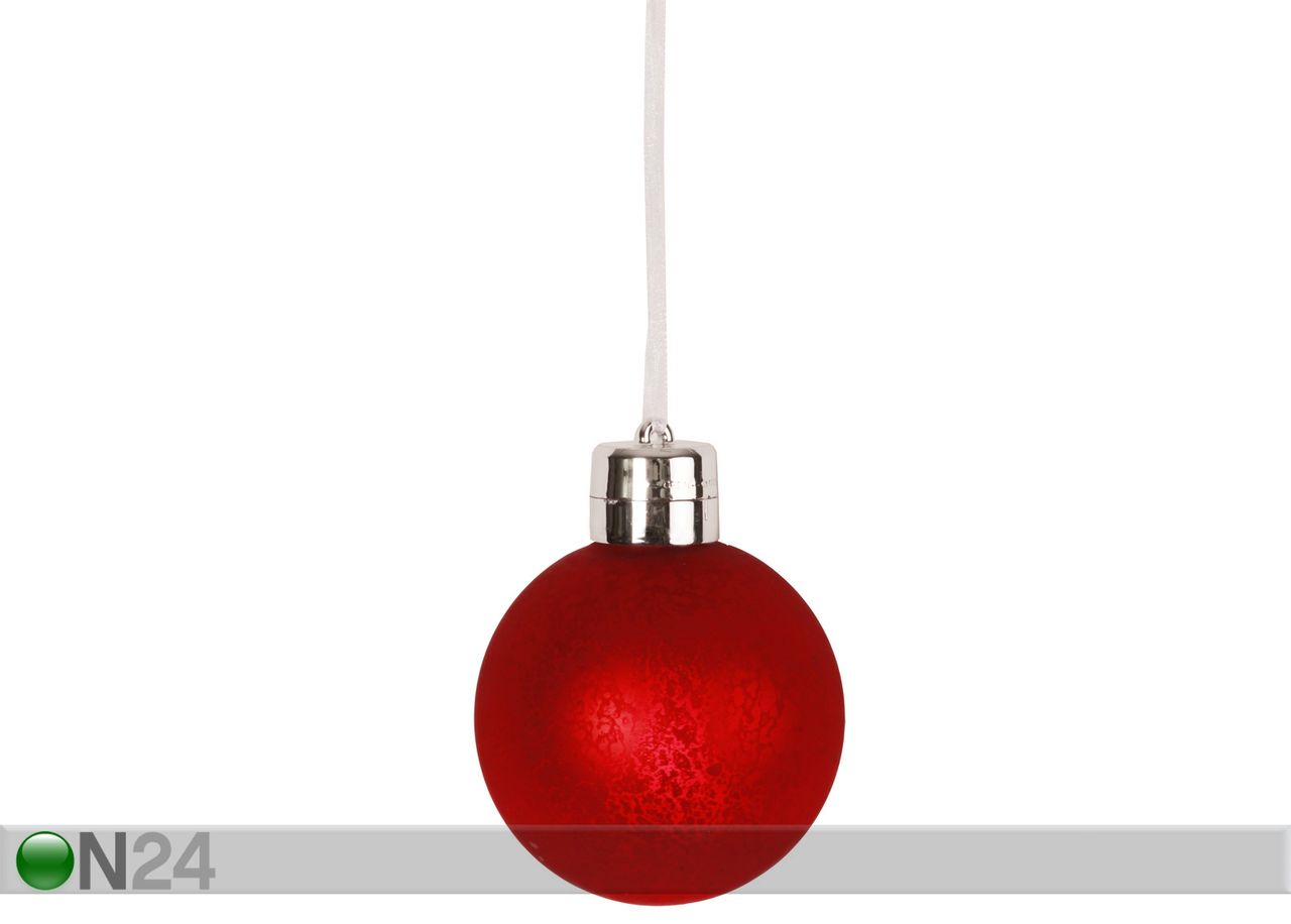 LED kuusemunade komplekt Bauble 6tk suurendatud