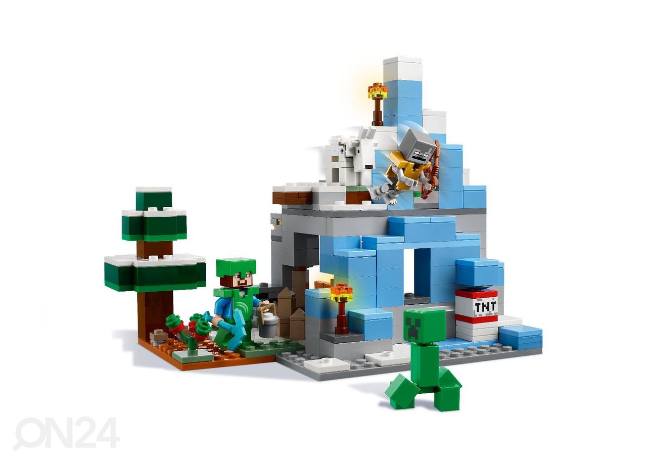 LEGO Minecraft Külmunud mäetipud suurendatud