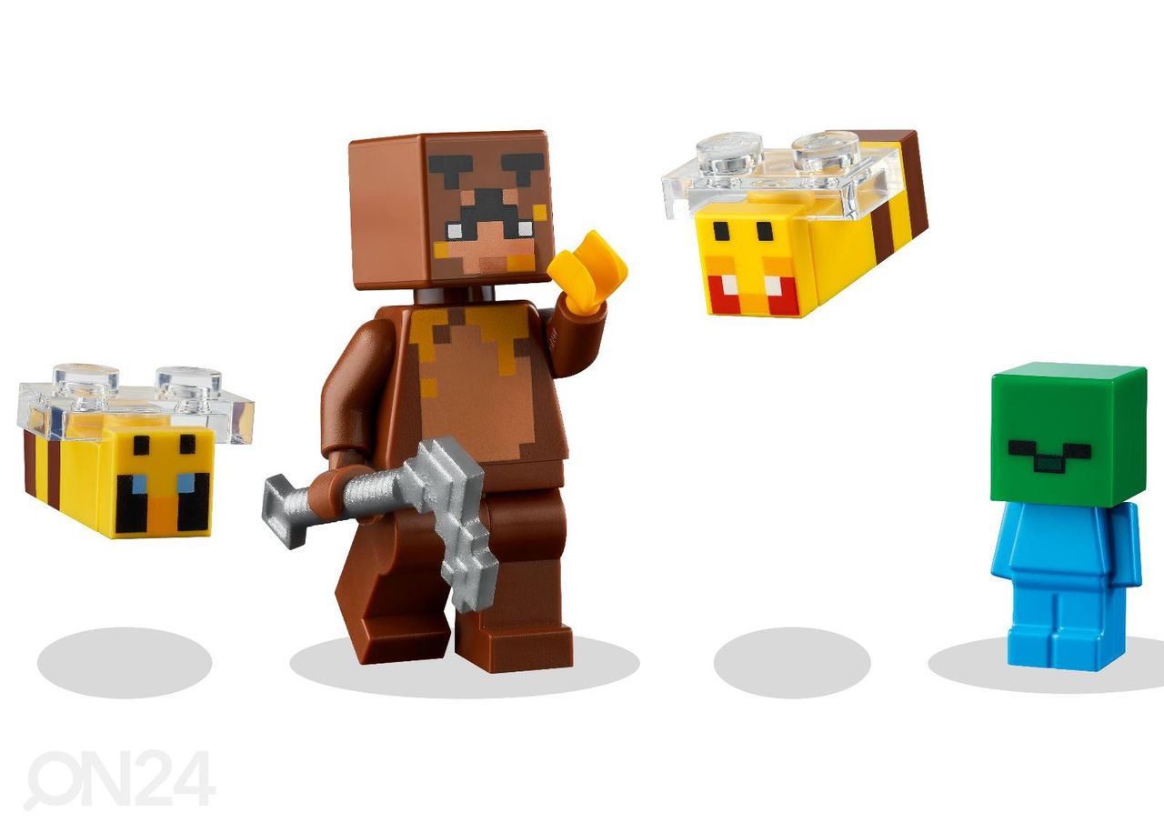 LEGO Minecraft Mesilasemajake suurendatud