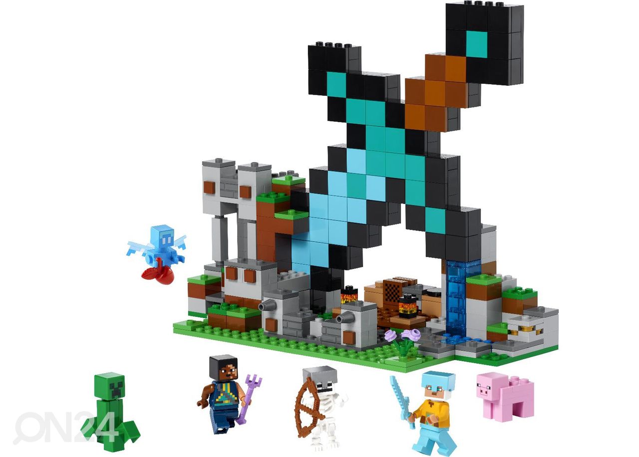 LEGO Minecraft Mõõga-eelpost suurendatud