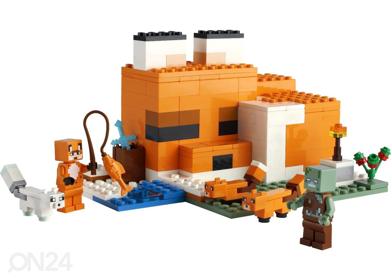 LEGO Minecraft Rebasemajake suurendatud