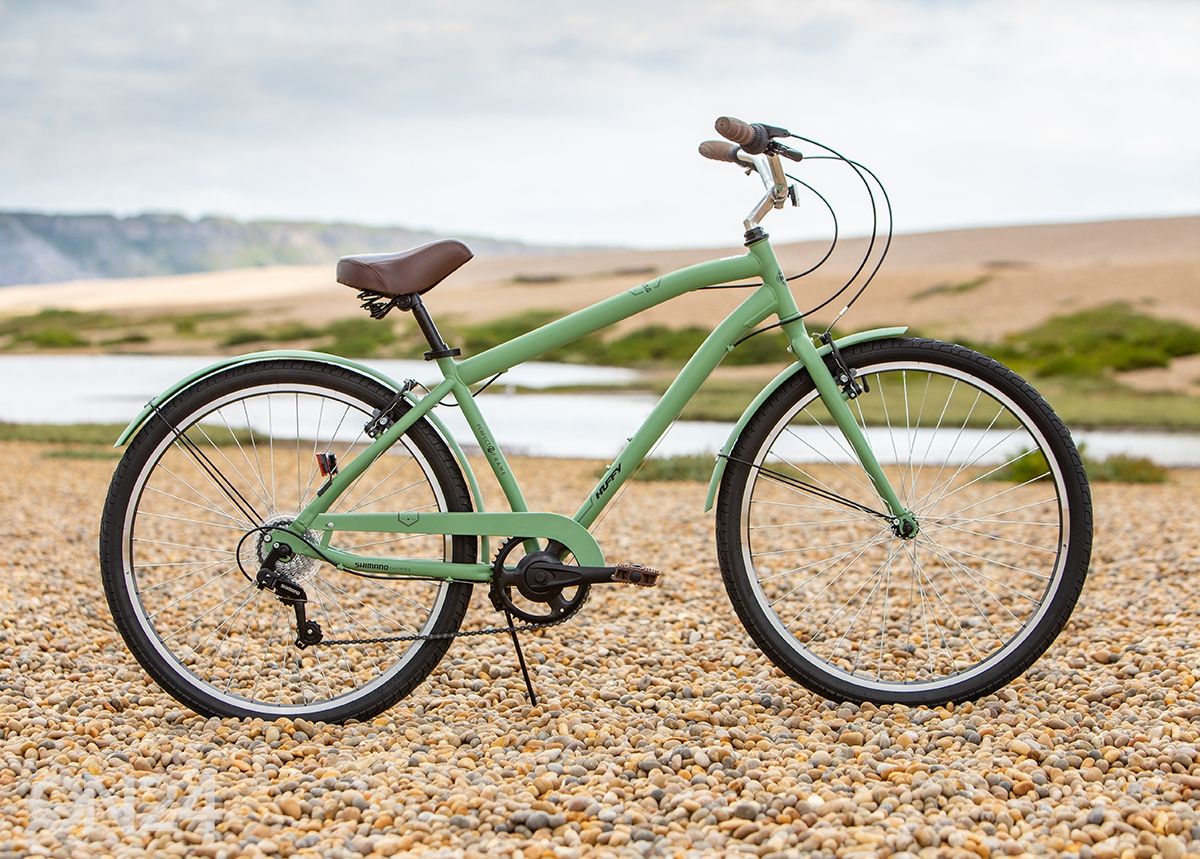 Meeste ja laste jalgratas 27,5 tolli Huffy Sienna Vintage roheline suurendatud