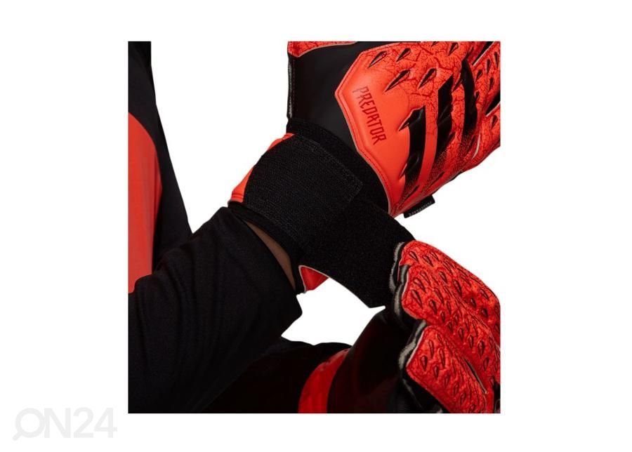 Meeste jalgpalli väravavahi kindad Adidas Predator Match Fingersave suurendatud
