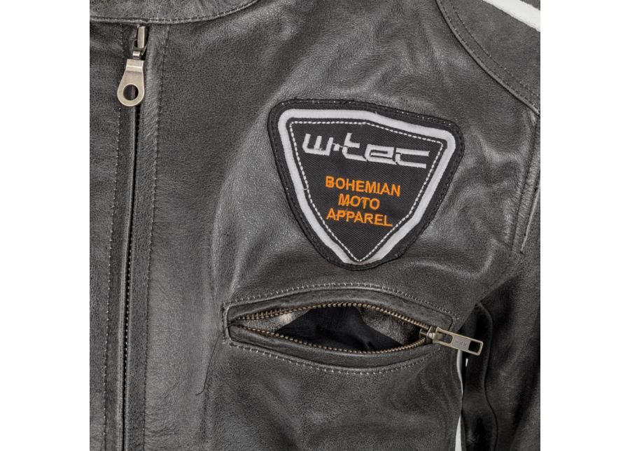 Nahast mootorratta jakk meestele W-TEC Buffalo Cracker suurendatud