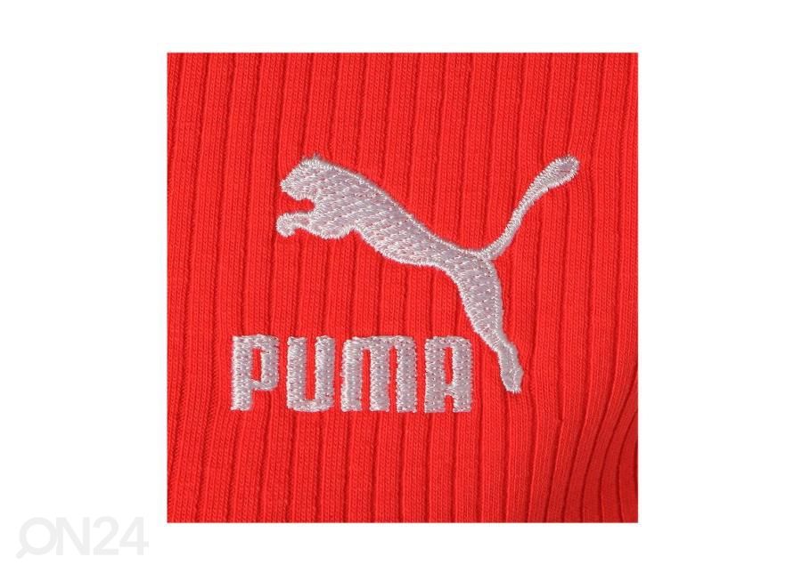Naiste treeningsärk Puma Classics Rib Mock Neck suurendatud