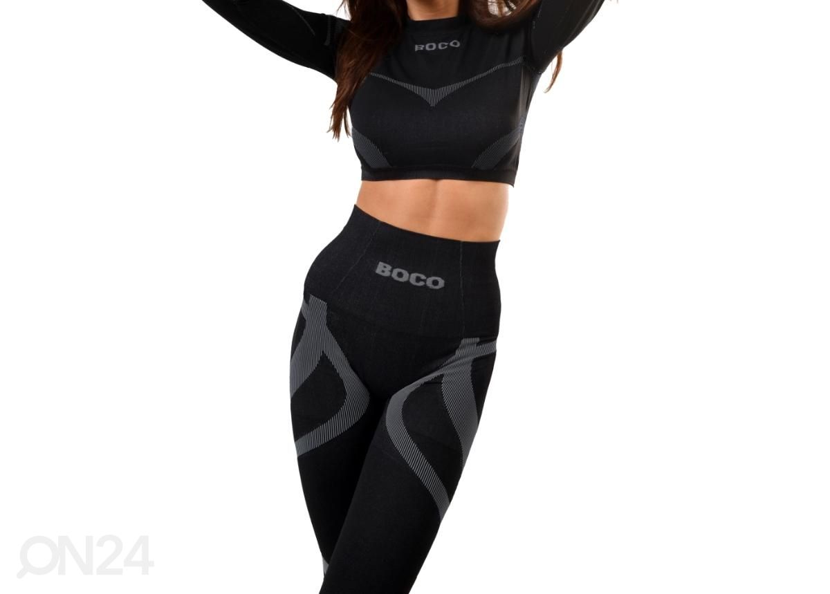 Naiste vormivad retuusid Boco Wear Black Warrior must XS/S suurendatud