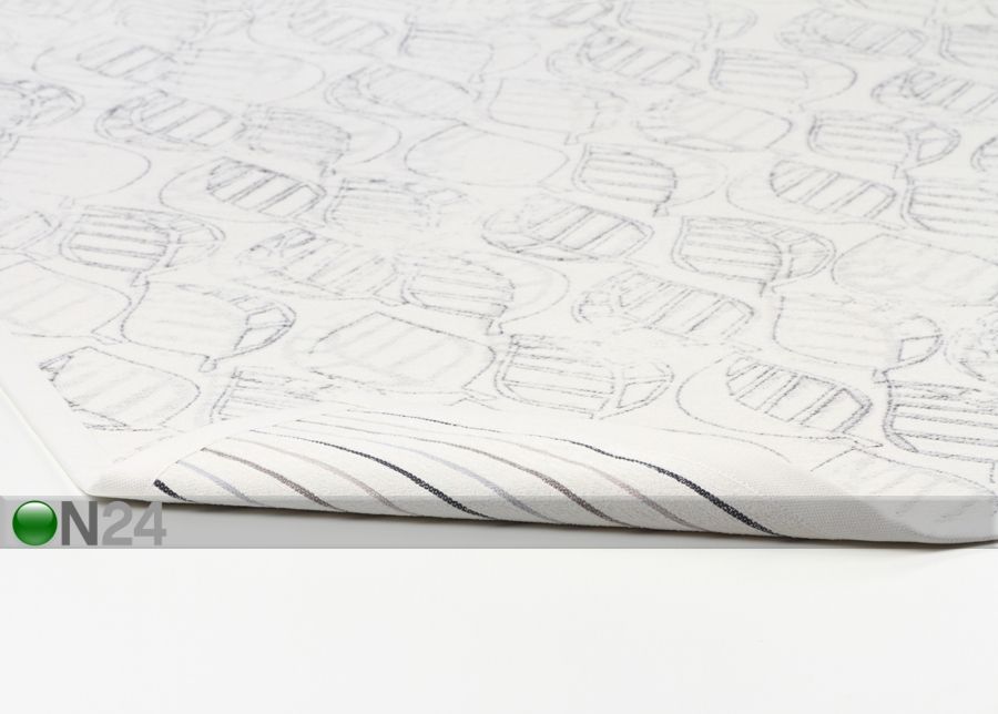 Narma newWeave® šenillvaip Niidu white 200x300 cm suurendatud