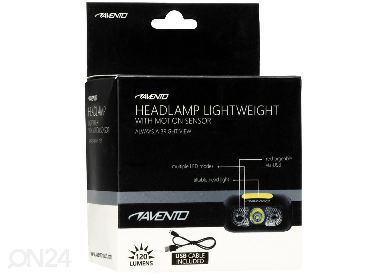 Pealamp LED laetav Avento suurendatud