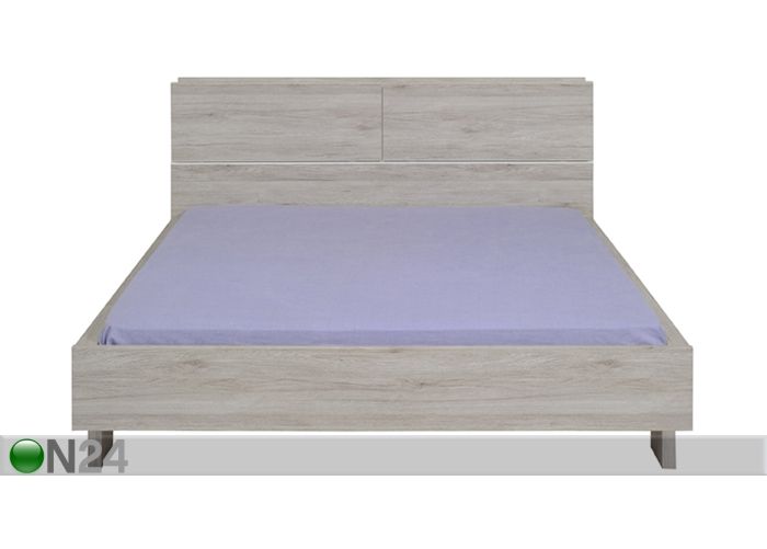 Pesukastiga voodi Brera oak 140x200 cm suurendatud